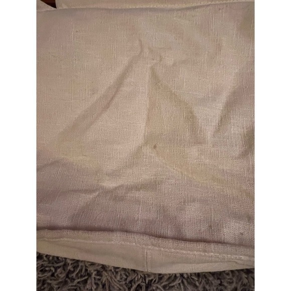 Vintage‎ Linen Peacock Wooden Handle Handbag W/Rhinestones 10"x13x3" - Picture 7 of 13